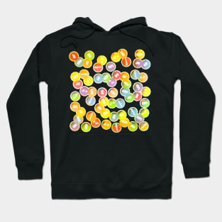 RV Colored Bubbles - Big Bright, Retro Style Dots Hoodie